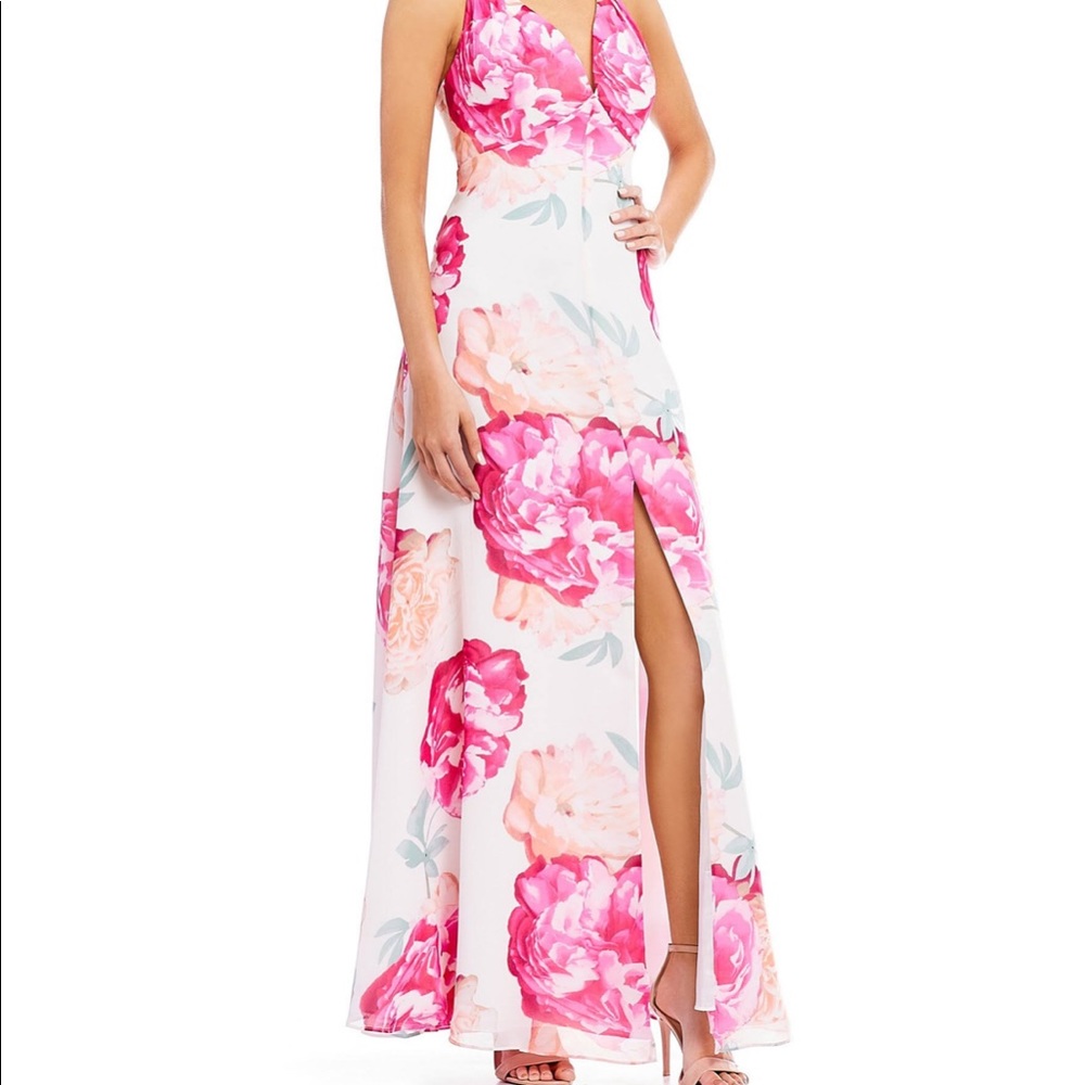 Long formal floral gown